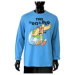 Ανδρική Πιτζάμα με Μακρύ Μανίκι και Παντελόνι Asterix-PA2027 ΜΠΛΕ