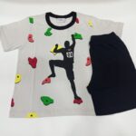 Πυτζάμα Παιδική Με Κοντό Μανίκι & Κοντό Παντελόνι Happy Family PB-KHF902