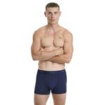 Ανδρικό Εσώρουχο Bamboo Boxer Με Εξωτερικό Λάστιχο WALK W1770-03 ΜΠΛΕ