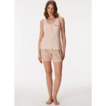 Πιτζάμα Γυναικείο Φαρδιά Ράντα Κοντό Παντελόνι Goldenbay 11420 ΡΟΖ