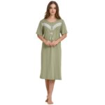 Νυχτικό Γυναικείο Με Κοντό Μανίκι & Πατιλέτα Primavera-M110-1