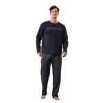 Πυζάμα Ανδρική Μακρύ Μανίκι & Μακρύ Παντελόνι Guy Laroche-GL-1.2048-225 ΜΑΥΡΟ
