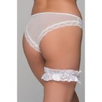 Νυφική καλτσοδέτα Miss Rosy με σατέν φιόγκο-MR8121