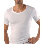 Φανέλα Ανδρική Ανοικτή Λαιμόκοψη Apple-0410709 ΛΕΥΚΟ