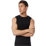  Φανέλα ανδρική Minerva Φαρδύς Ώμος 2 Τεμάχια-11032 ΜΑΥΡΟ