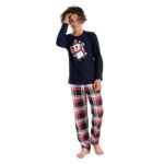 Παιδική Πιτζάμα με Μακρύ Μανίκι και Παντελόνι Για Αγόρι Vienetta-303137 ΜΑΡΙΝ