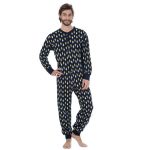 Πυζάμα Ανδρική Με Μακρύ Μανίκι & Μακρύ Παντελόνι "Floating" Happy People