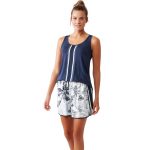 Πιτζάμα Γυναικεία Φαρδιά Ράντα & Κοντό Παντελόνι Penye Mood-9232PM ΜΠΛΕ