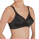 Σουτιέν Triumph Doreen & Cotton 01 N Χωρίς Μπανέλα 10004928-0004 ΜΑΥΡΟ