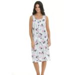 Νυχτικό Γυναικείο Με Φαρδιά Τιράντα & Πατιλέτα Primavera-E436-2 ΠΟΛΥΧΡΩΜΟ