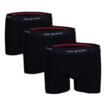 Μποξερακια Ανδρικά «BASIC» Total Black John Frank (Συσκ. 3 Τεμ.)-JF3B10 ΜΑΥΡΟ