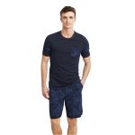 Πυζάμα Ανδρική Κοντό Μανίκι & Κοντό Παντελόνι Nautica-M127 ΠΟΛΥΧΡΩΜΟ