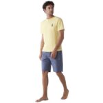 Πιτζάμα Ανδρική Κοντό Μανίκι & Κοντό Παντελόνι Nautica-M516 ΠΟΛΥΧΡΩΜΟ
