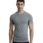 Walk ανδρικό T-Shirt bamboo-W1990-49 ΓΚΡΙ