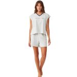 Πιτζάμα Γυναικεία Κοντό Μανίκι & Κοντό Παντελόνι Nautica-W314 ΛΕΥΚΟ